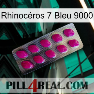 Rhinocéros 7 Bleu 9000 09